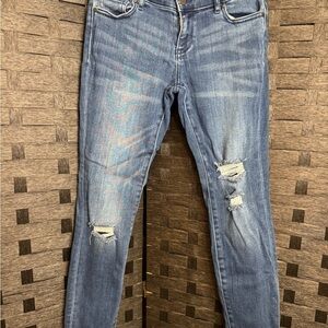 Soho New York & Co Boyfriend Distressed ripped Blue Jeans